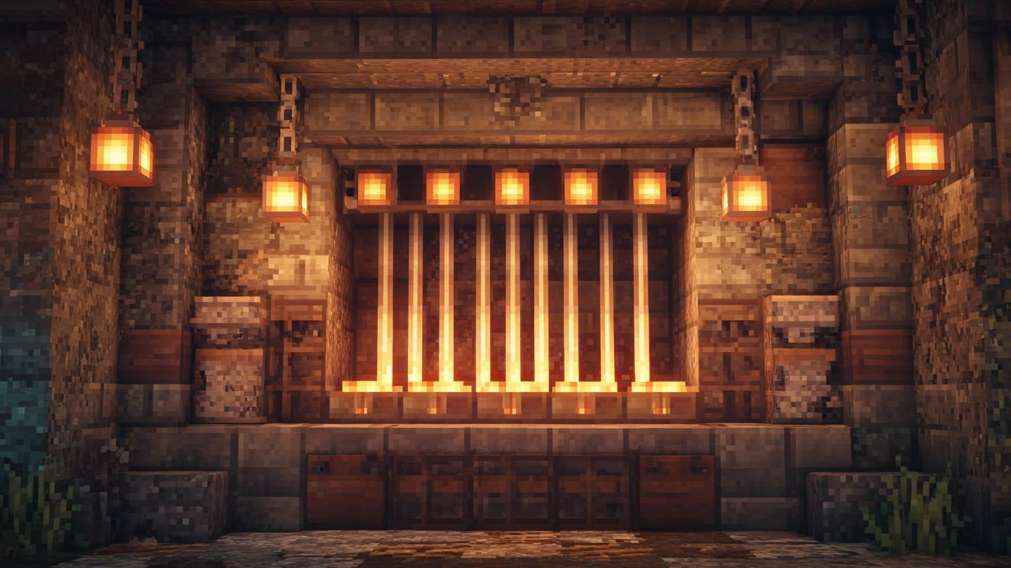 Как сделать решетку в Minecraft