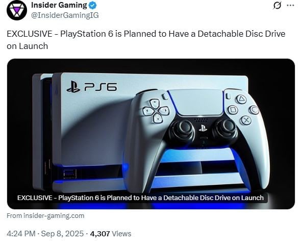 Пост от Insider Gaming