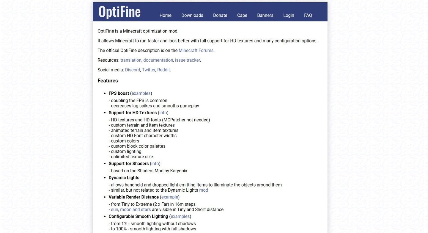 Источник: CQ.ru / Сайт OptiFine