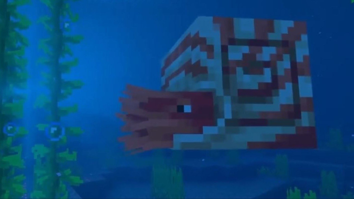 На Minecraft Live показали нового подводного моба которого можно оседлать