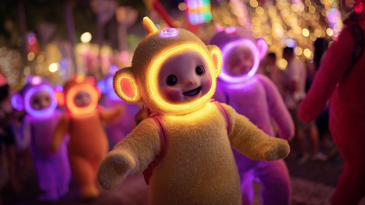 В Китае прошел парад светящихся Лабубу и Телепузиков