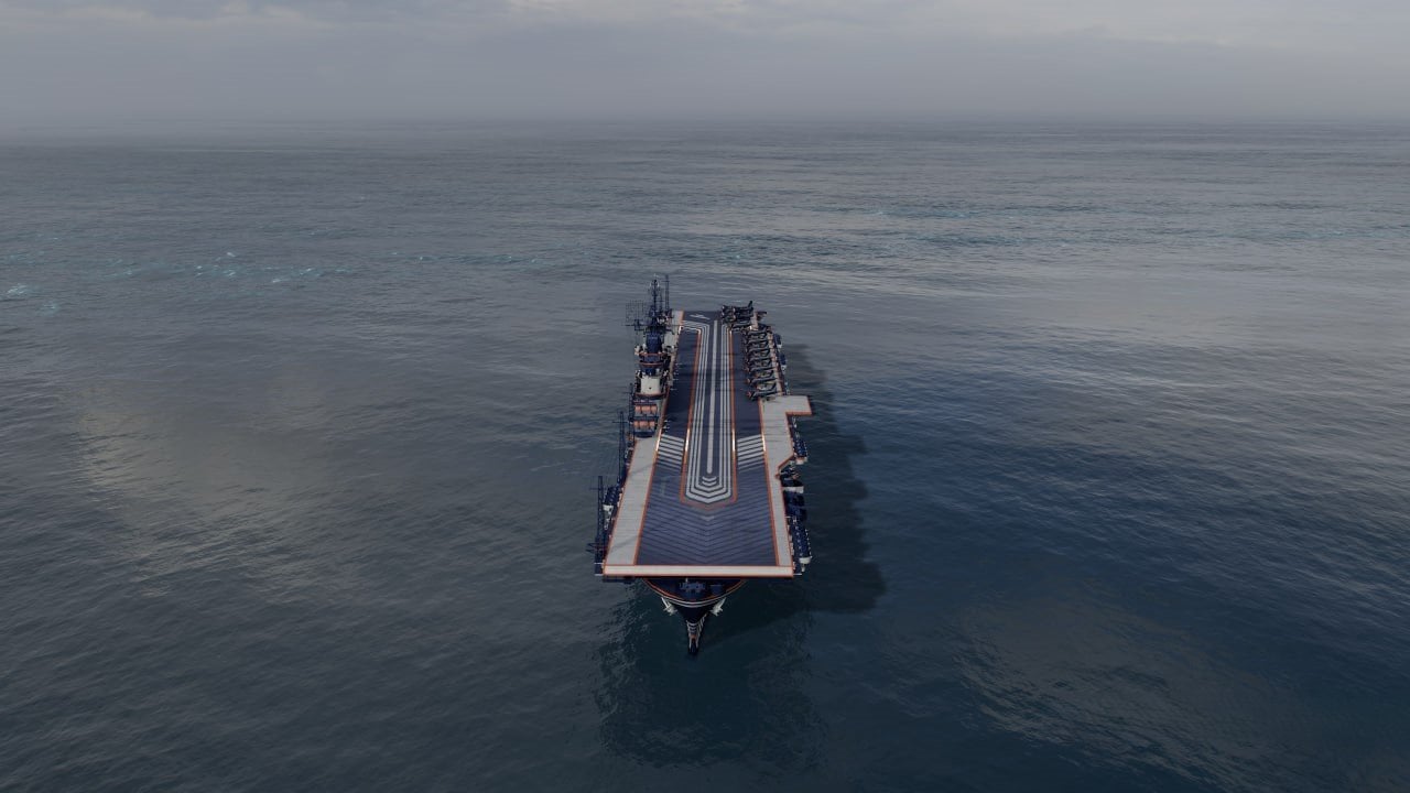 Источник: CQ.ru / Авианосец Essex в новом камуфляже