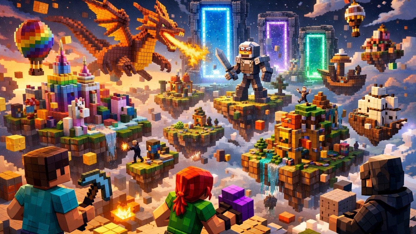 15 лучших серверов для тренировки строительства в Minecraft