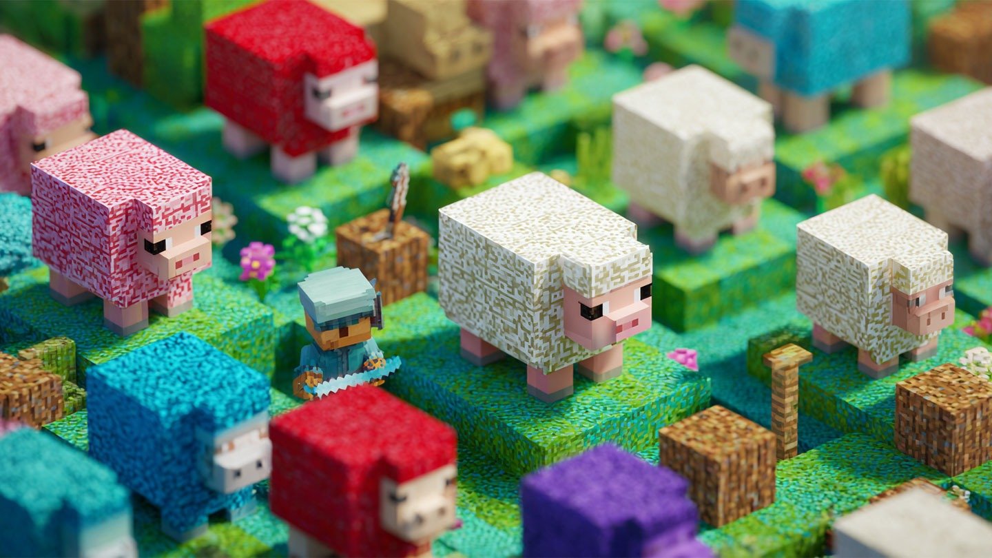 Шерсть в Minecraft где добыть как покрасить и что из нее сделать