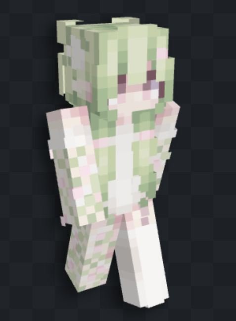 Источник: скриншот CQ.ru / Природные скины для девочек в Minecraft