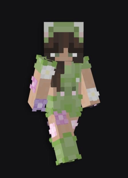 Источник: скриншот CQ.ru / Природные скины для девочек в Minecraft