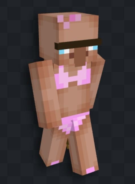 Источник: скриншот CQ.ru / Смешные скины для девочек в Minecraft