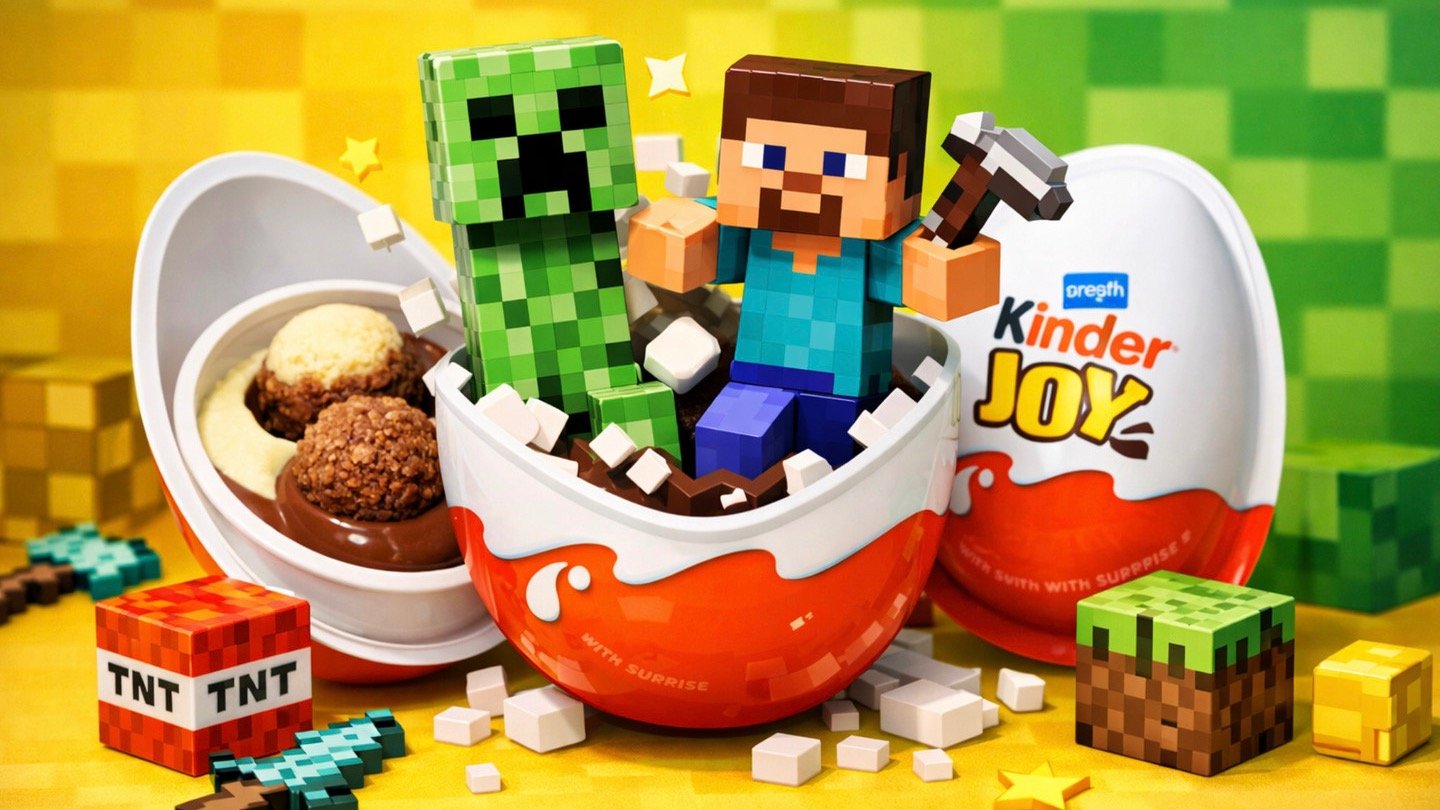 В Kinder Joy завезут Херобрина Стали известны детали коллаборации с Minecraft
