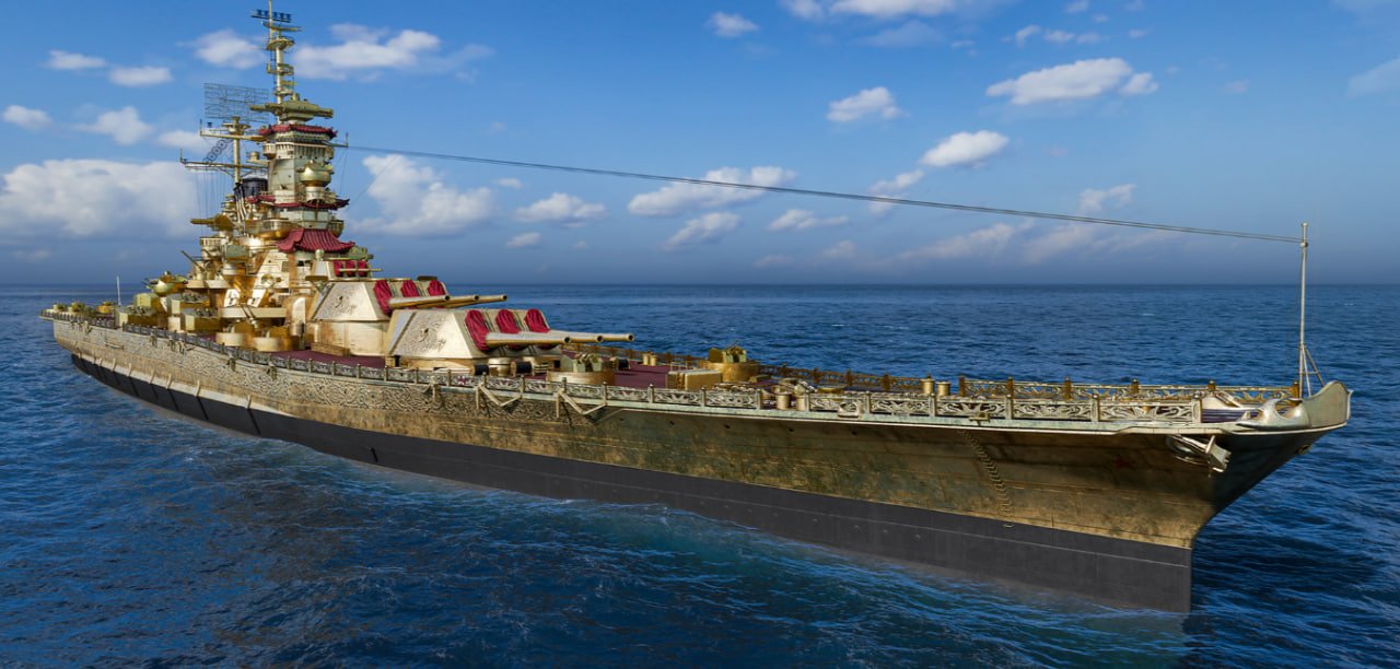 Источник: CQ.ru / Линкор Huángdì Мир Кораблей