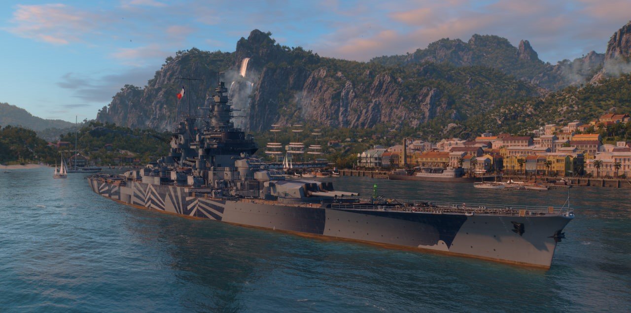 Источник: CQ.ru / Линкор Gascogne Мир кораблей