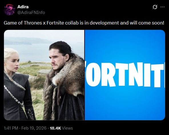 Fortnite x «Игра Престолов»