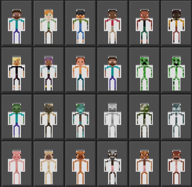 Источник: CQ.ru / Стилизация мобов и игроков под стикменов в Minecraft