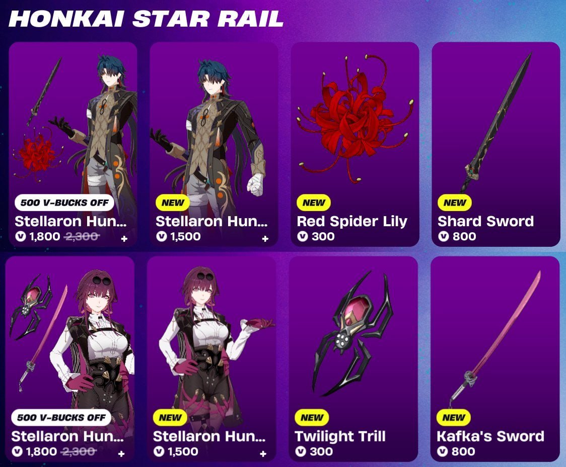 Fortnite x Honkai: Star Rail
