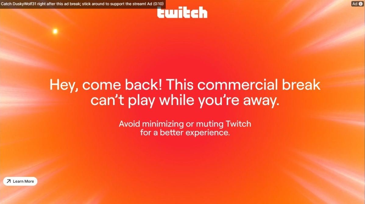 Оповещение от Twitch