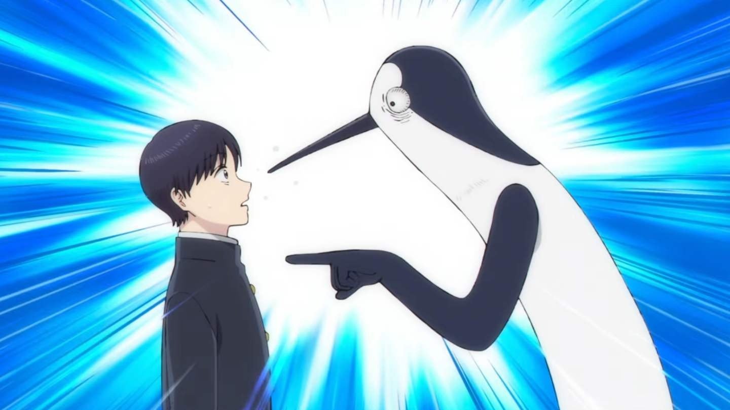 Вышел трейлер аниме про птицу которая прилетела из России зимовать в Японии