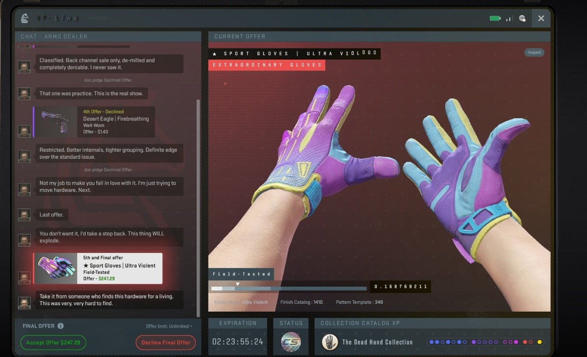 Источник: скриншот CQ.ru / Новые перчатки в КС2