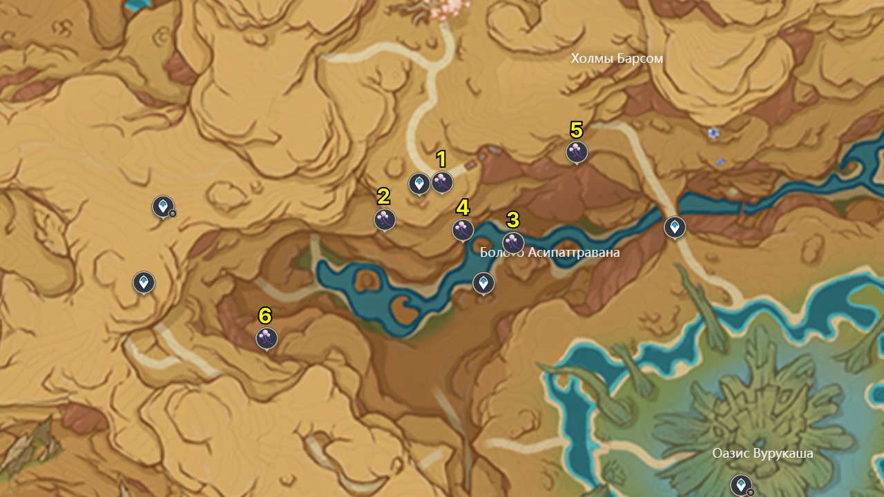 Источник: CQ.ru / Расположение всех бутонов