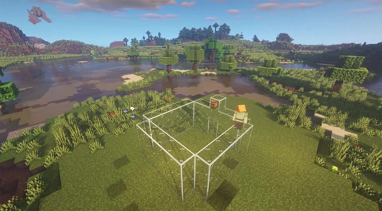 Источник CQ.ru / Теплица Майнкрафт постройка