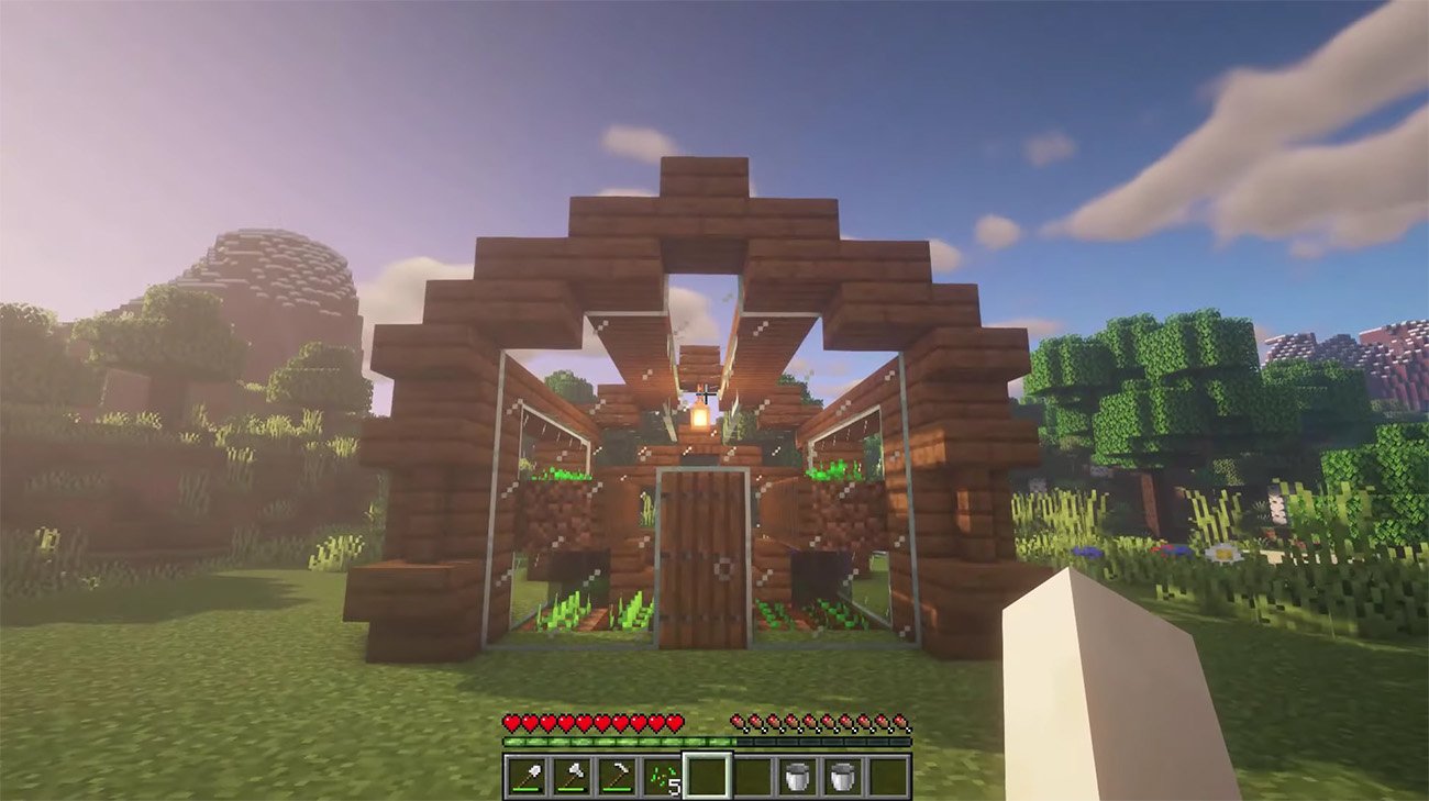 Источник CQ.ru / Теплица в Майнкрафте