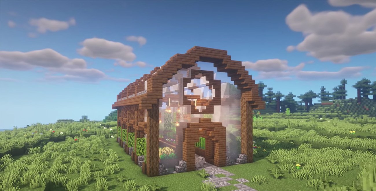 Источник CQ.ru / Теплица-сад с коллекцией растений