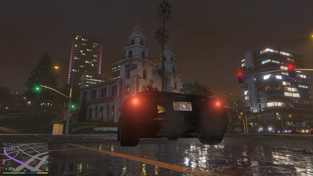 Источник: скриншот CQ.ru / Rain на улицах LA