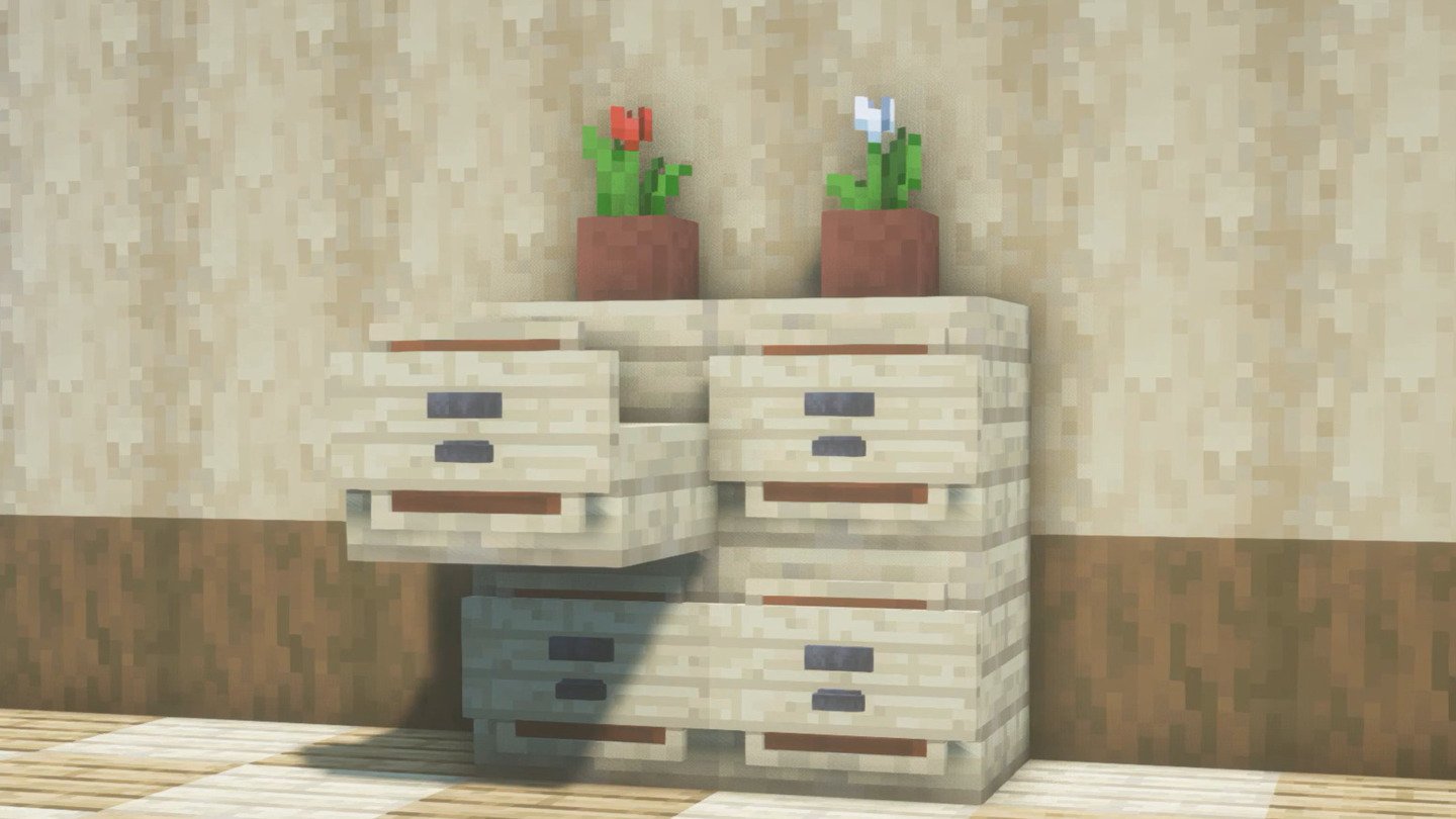 Источник: CQ.ru / Красивый шкаф в Minecraft