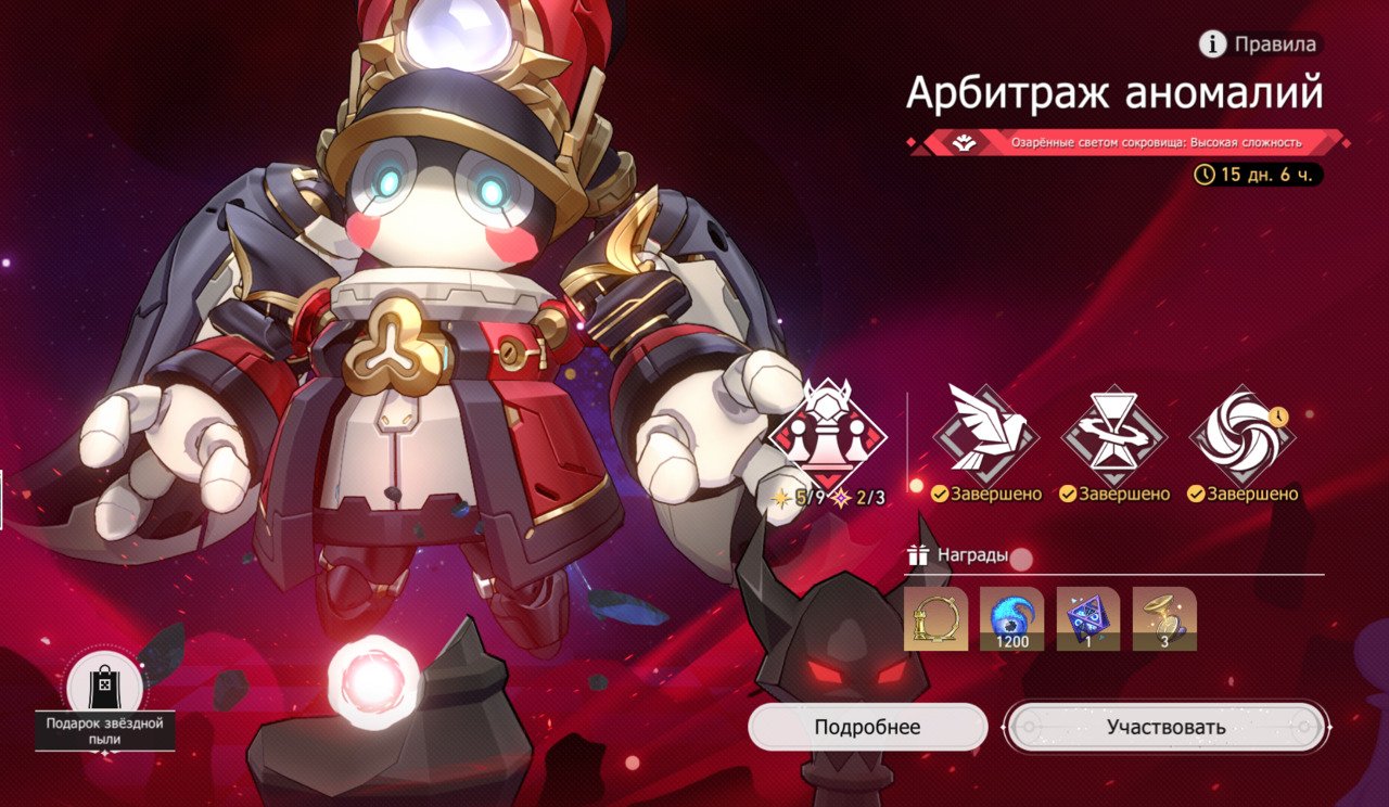 Источник: CQ.ru / Главный экран Арбитража аномалий