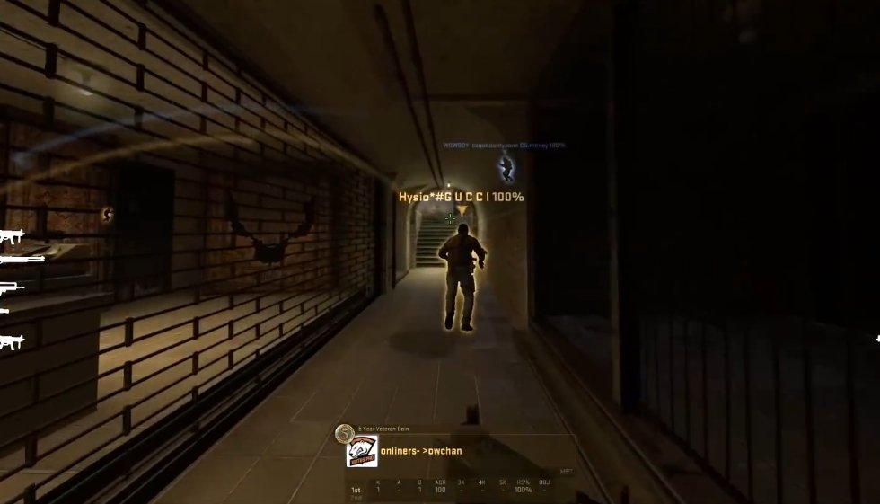 Источник: скриншот CQ.ru / Использование Wallhack в демке