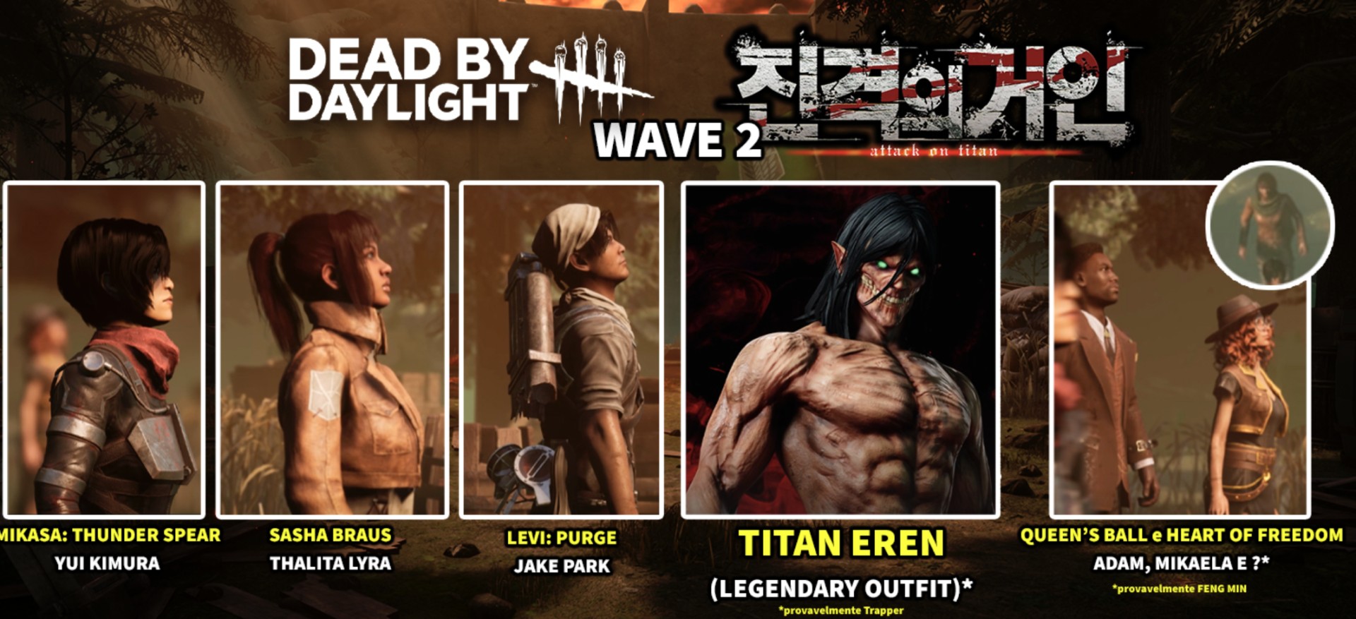 Источник: x.com / «Атака титанов» x Dead by Daylight