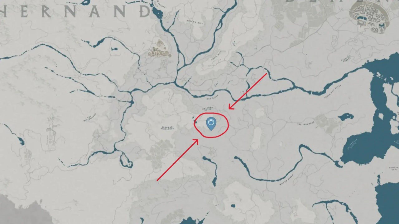 Источник: CQ.ru / Местоположение Святилища умеренности в Crimson Desert