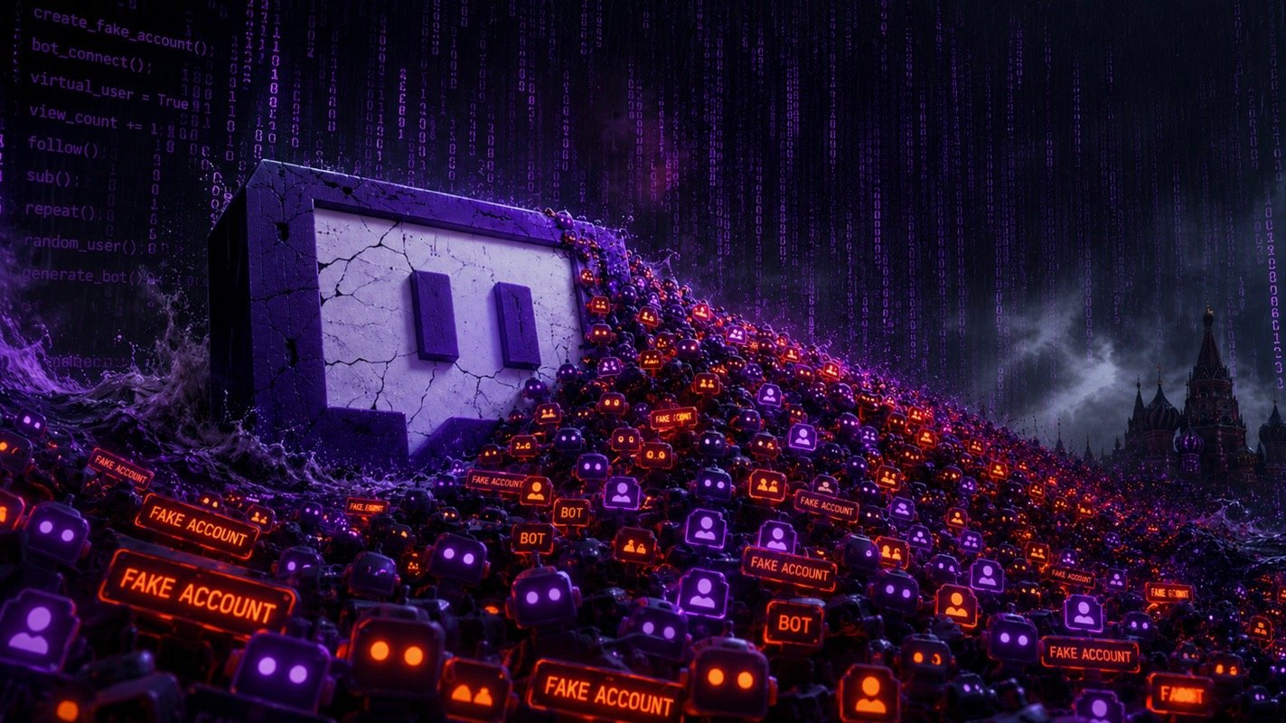 Ботов в русегменте Twitch уже больше чем населения в России