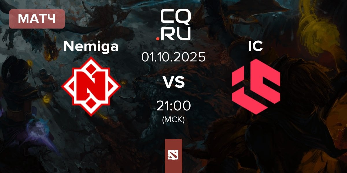 Матч Nemiga Gaming Nemiga vs Inner Circle IC | 01.10