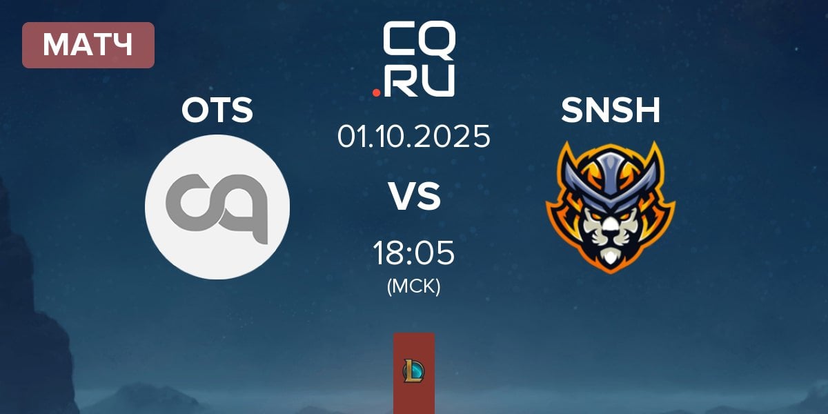 Матч The Otter Side OTS vs Senshi eSports SNSH | 01.10