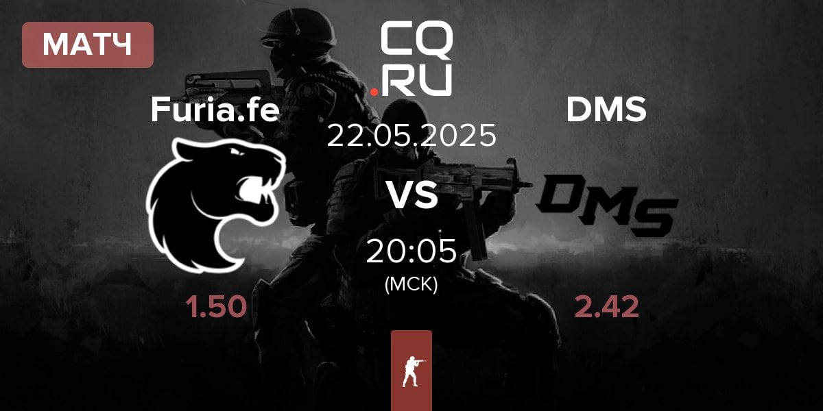 Матч FURIA Esports Female Furia.fe vs DMS | 22.05