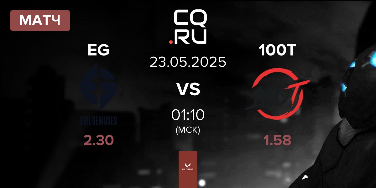 Матч Evil Geniuses EG vs 100 Thieves 100T | 23.05