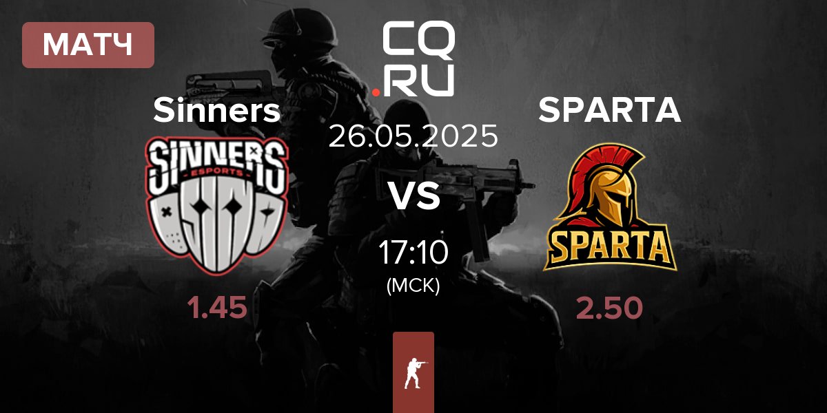Матч Sinners Esports Sinners vs SPARTA | 26.05