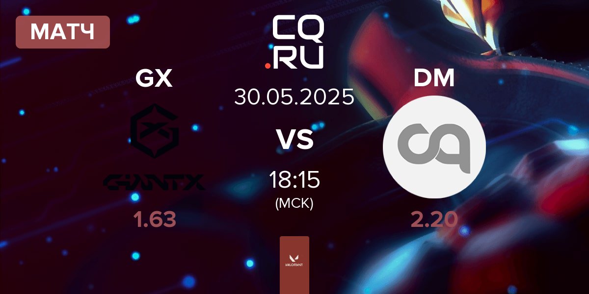Матч GIANTX GC GX vs DVM Miss DM | 30.05