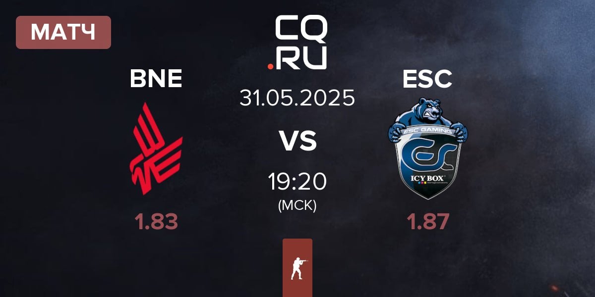 Матч Bad News Eagles BNE vs ESC Gaming ESC | 31.05