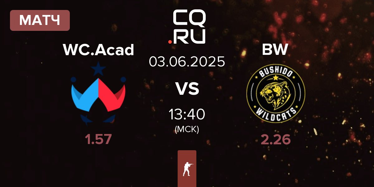 Матч Wildcard Academy WC.Acad vs Bushido Wildcats BW | 03.06