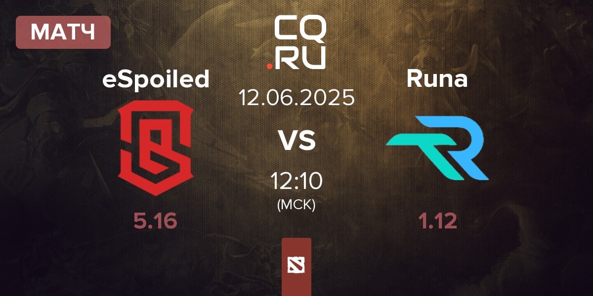 Матч eSpoiled vs Runa Team Runa | 12.06
