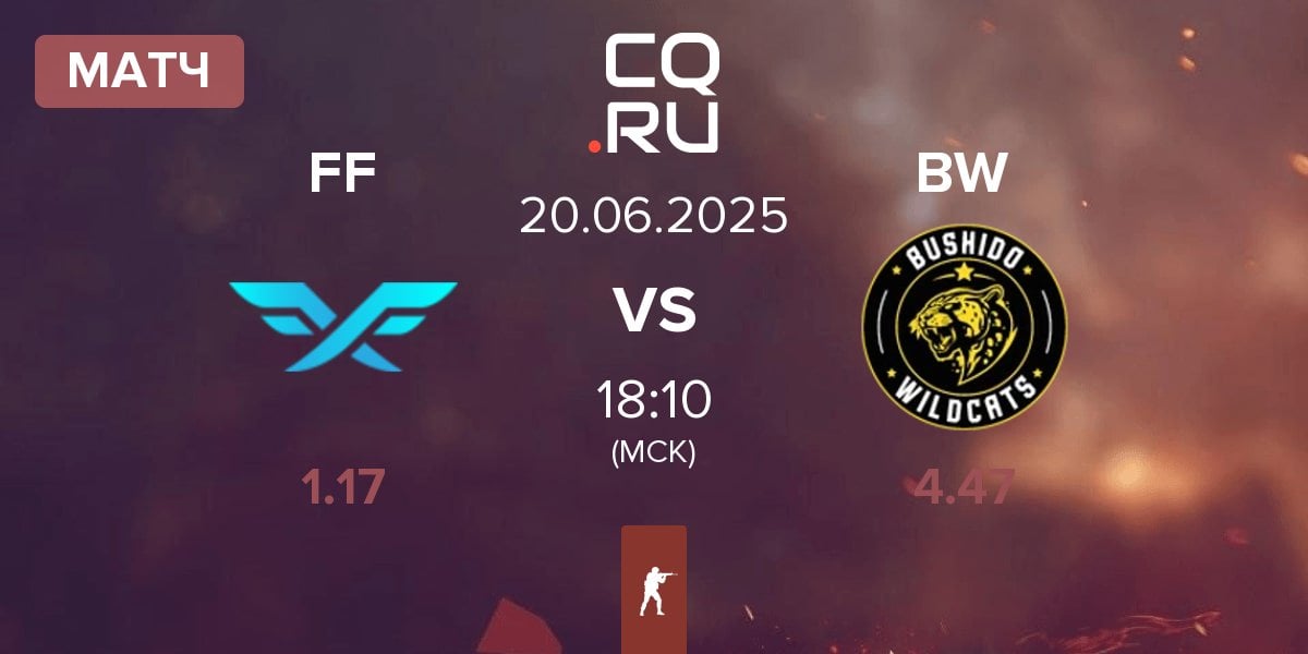 Матч Fire Flux Esports FF vs Bushido Wildcats BW | 20.06