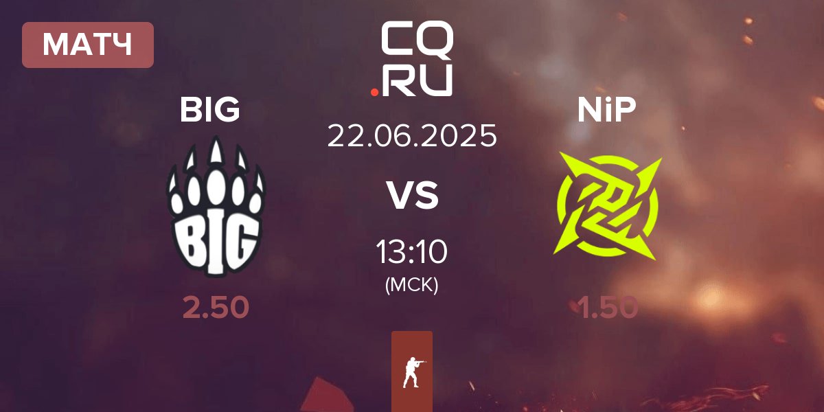 Матч BIG BIG vs Ninjas in Pyjamas NiP | 22.06