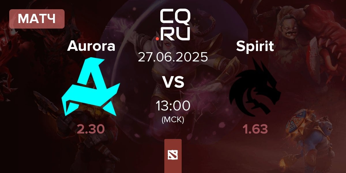 Матч Aurora vs Team Spirit Spirit | 27.06