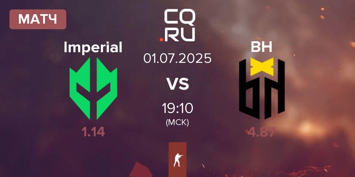 Матч Imperial Esports Imperial vs Bounty Hunters BH | 01.07