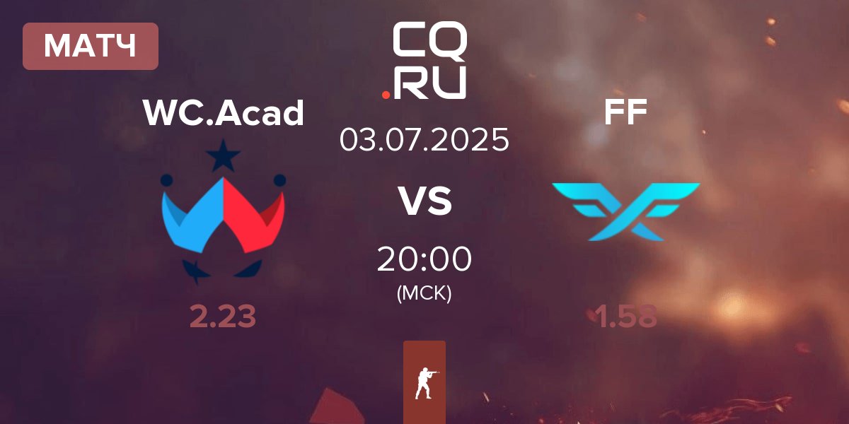 Матч Wildcard Academy WC.Acad vs Fire Flux Esports FF | 03.07