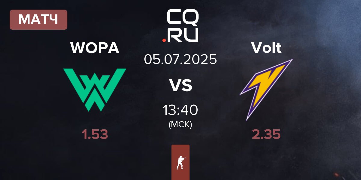 Матч WOPA Esport WOPA vs Volt | 05.07