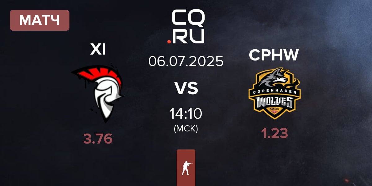 Матч XI Esport XI vs Copenhagen Wolves CPHW | 06.07