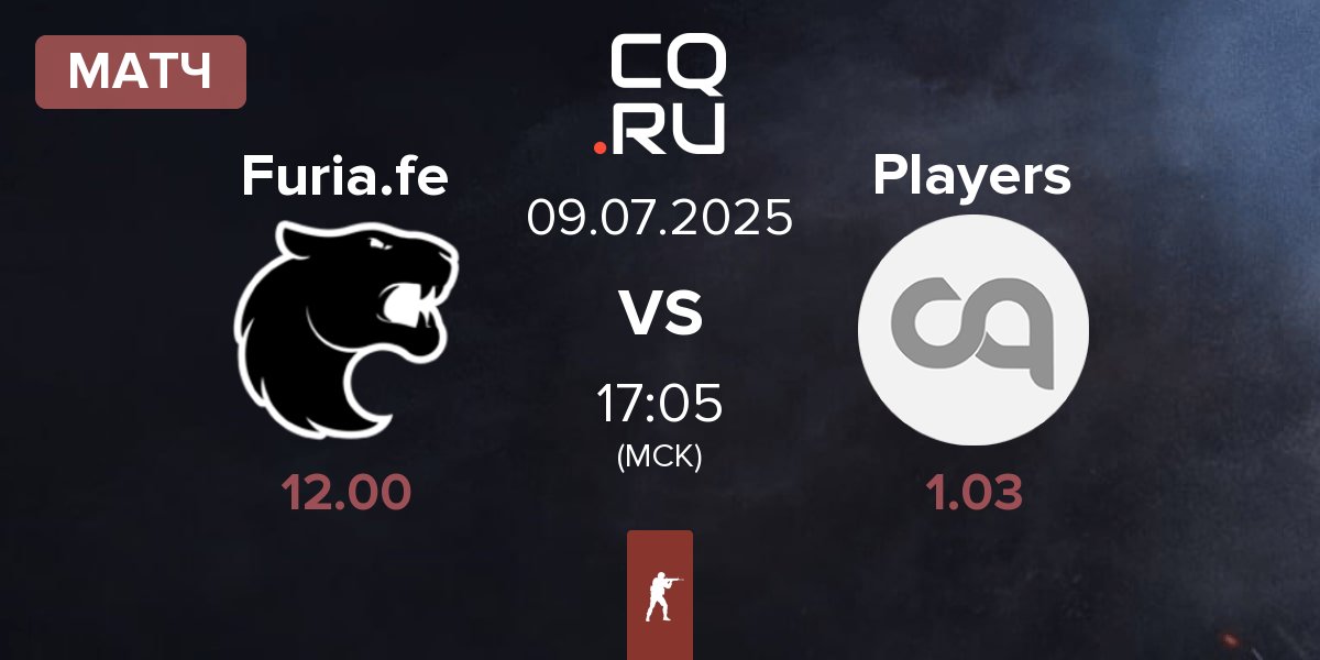 Матч FURIA Esports Female Furia.fe vs Players | 09.07