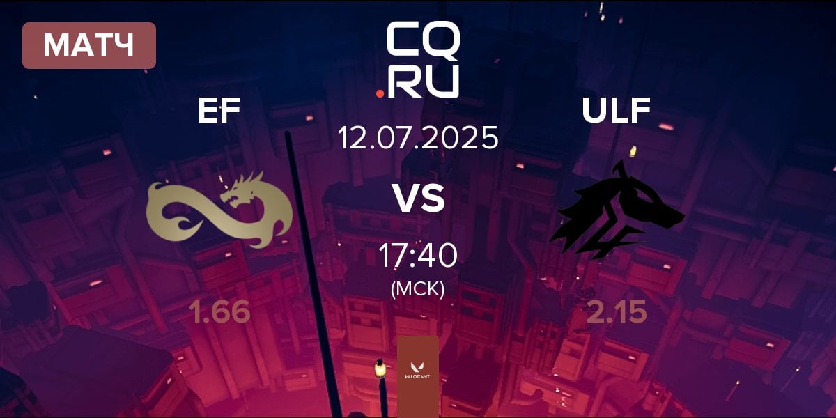 Матч Eternal Fire EF vs ULF Esports ULF | 12.07