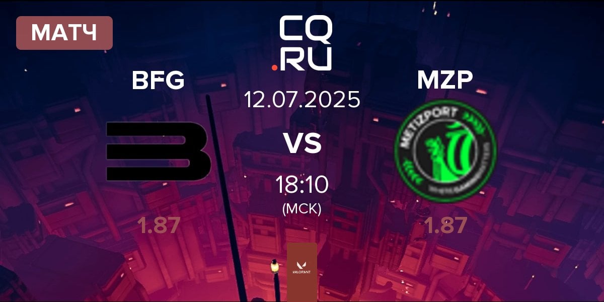 Матч Bitfix Gaming BFG vs Metizport MZP | 12.07